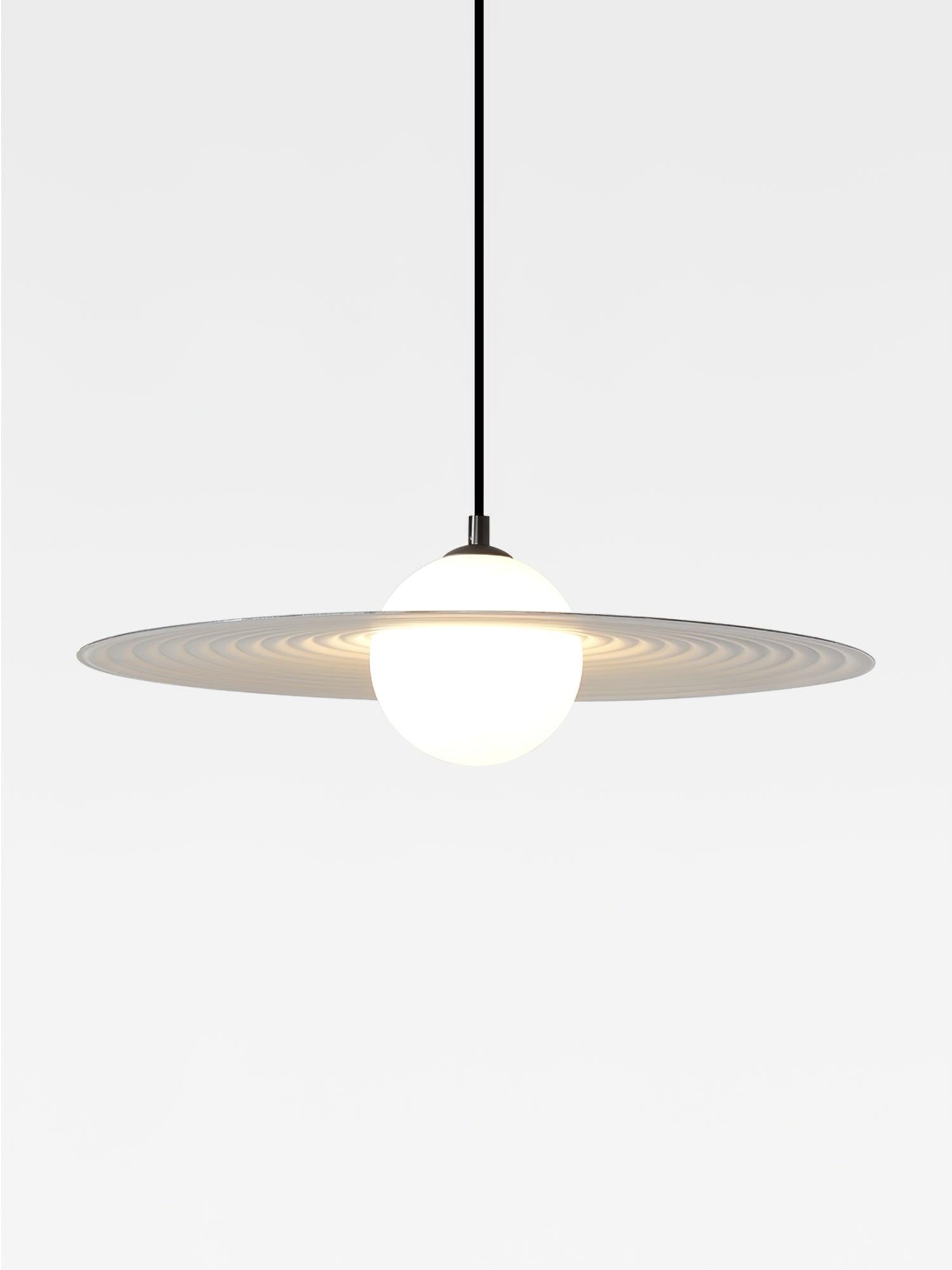 Lustra Suspension en Plaque LED PE Blanche et Noire - Neutralighting