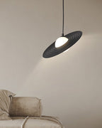Lustra Suspension en Plaque LED PE Blanche et Noire - Neutralighting