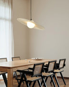 Lustra Suspension en Plaque LED PE Blanche et Noire - Neutralighting