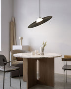 Lustra Suspension en Plaque LED PE Blanche et Noire - Neutralighting
