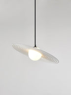 Lustra Suspension en Plaque LED PE Blanche et Noire - Neutralighting
