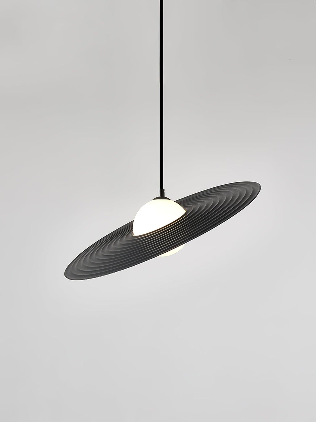 Lustra Suspension en Plaque LED PE Blanche et Noire - Neutralighting
