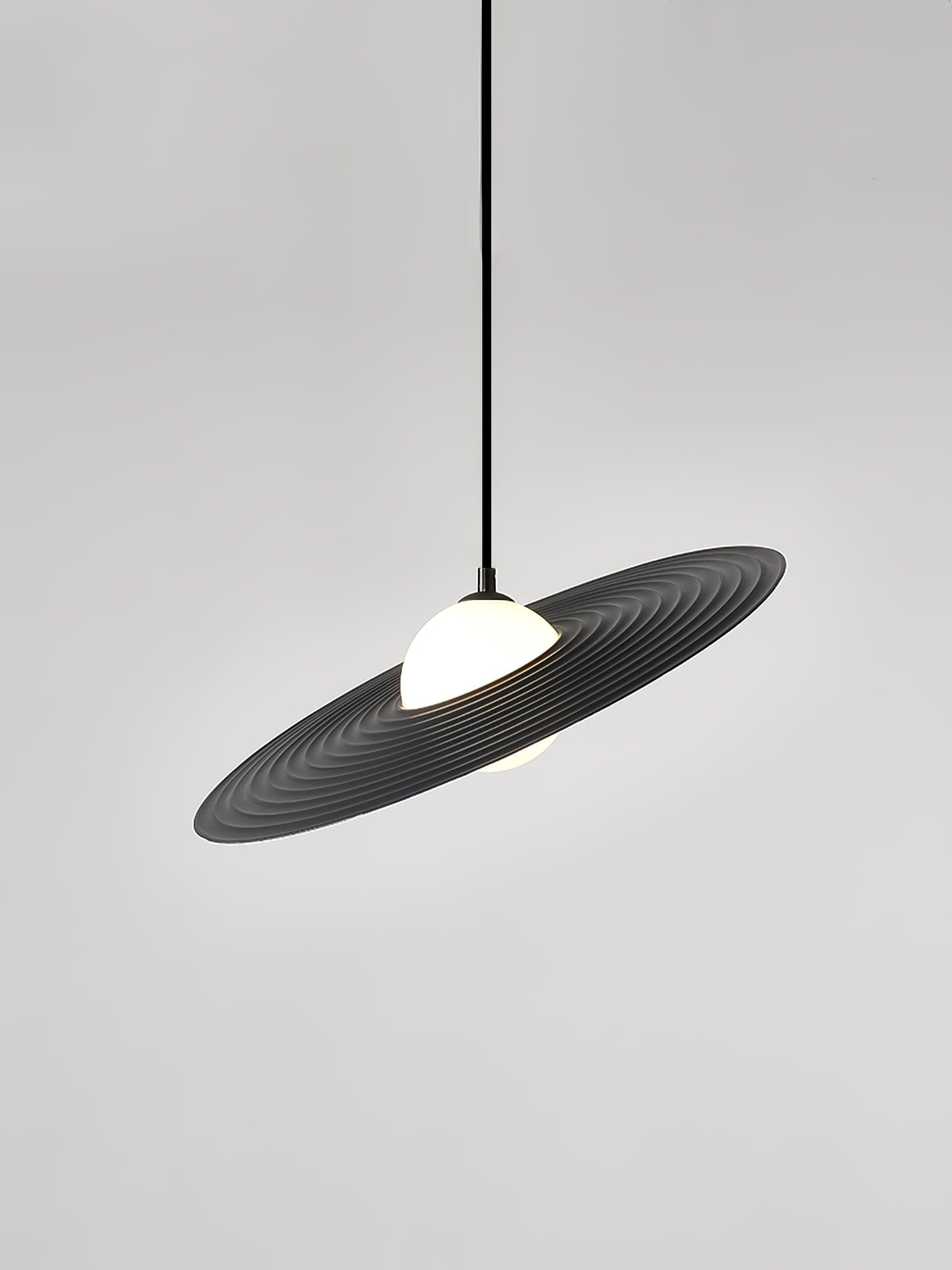 Lustra Suspension en Plaque LED PE Blanche et Noire - Neutralighting