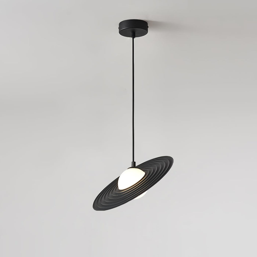 Lustra Suspension en Plaque LED PE Blanche et Noire - Neutralighting