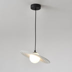 Lustra Suspension en Plaque LED PE Blanche et Noire - Neutralighting