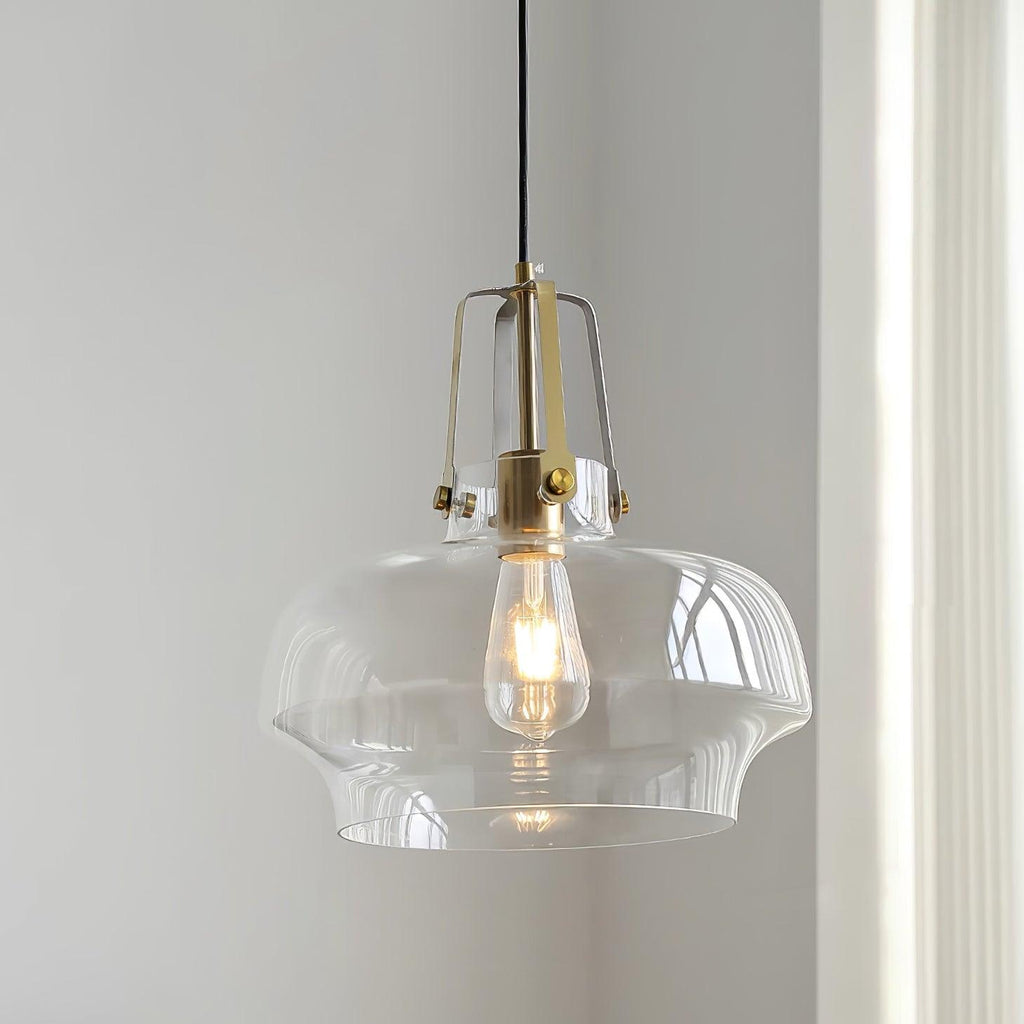 Aurelin Lampe Pendante Élégante Verre Ambre - Neutralighting