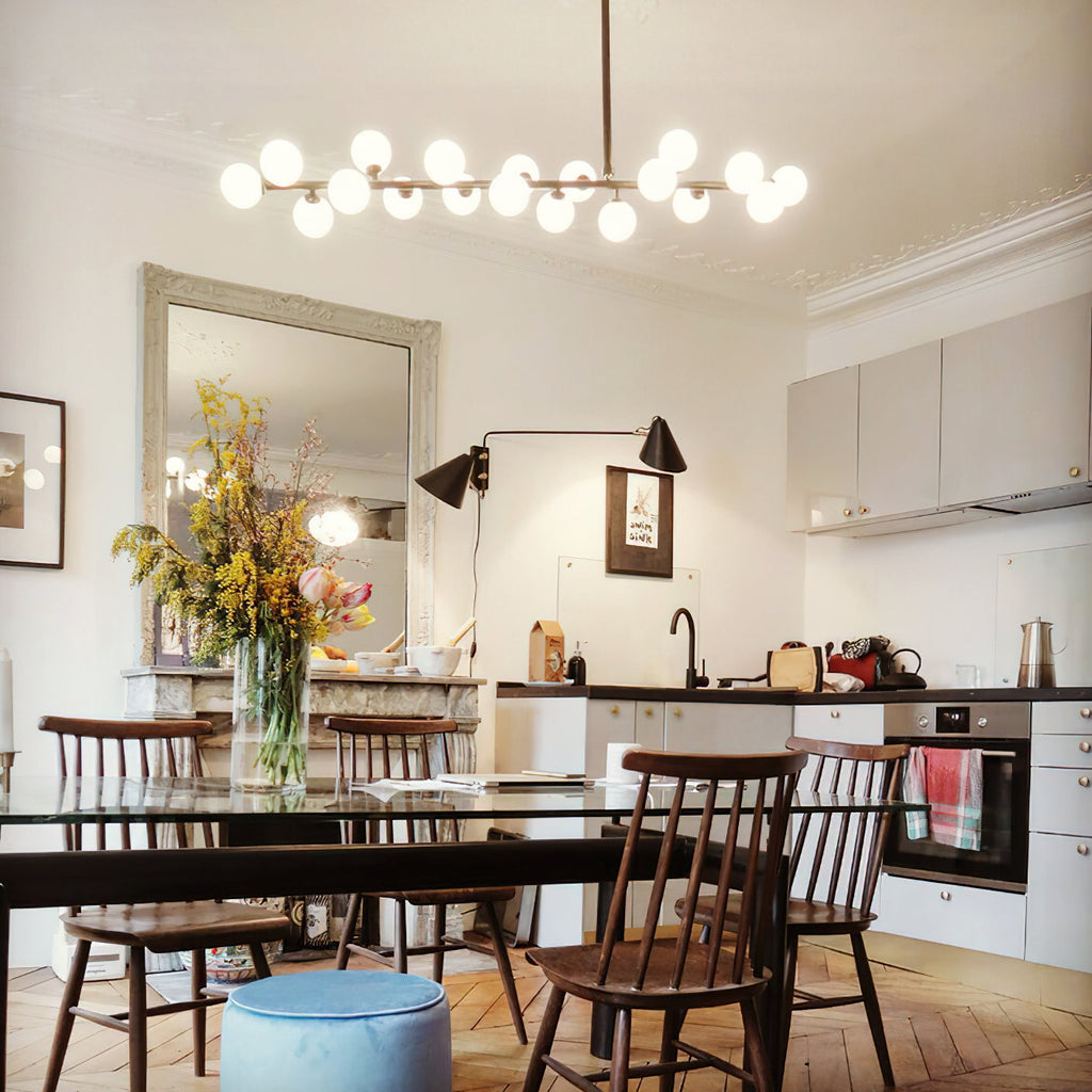 Eshair Lustre Laiton Verre Minimaliste Moderne - Neutralighting