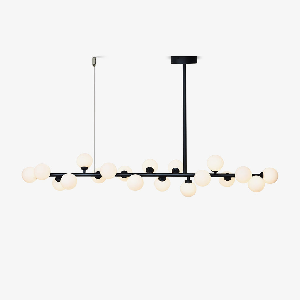 Lumiray Suspension Linéaire Noire Globe - Neutralighting