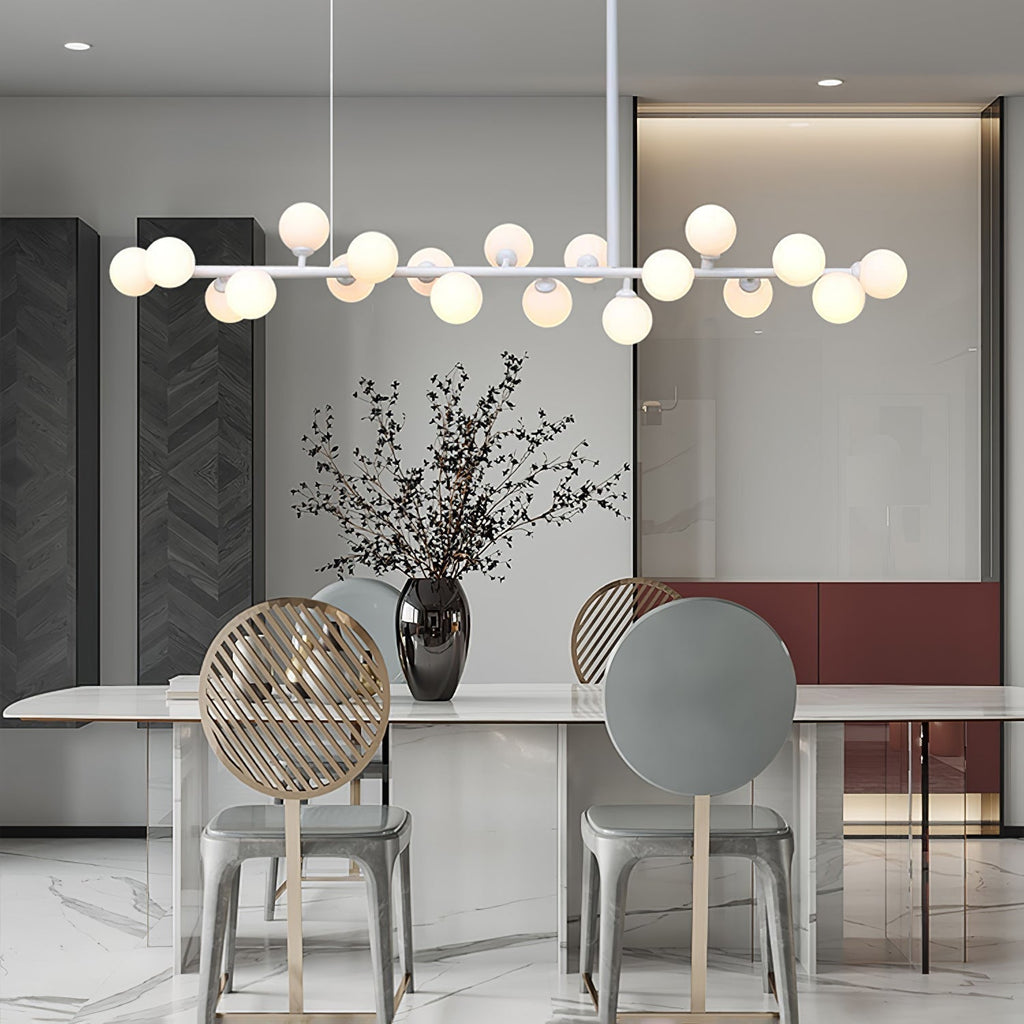 Lumiray Suspension Linéaire Noire Globe - Neutralighting