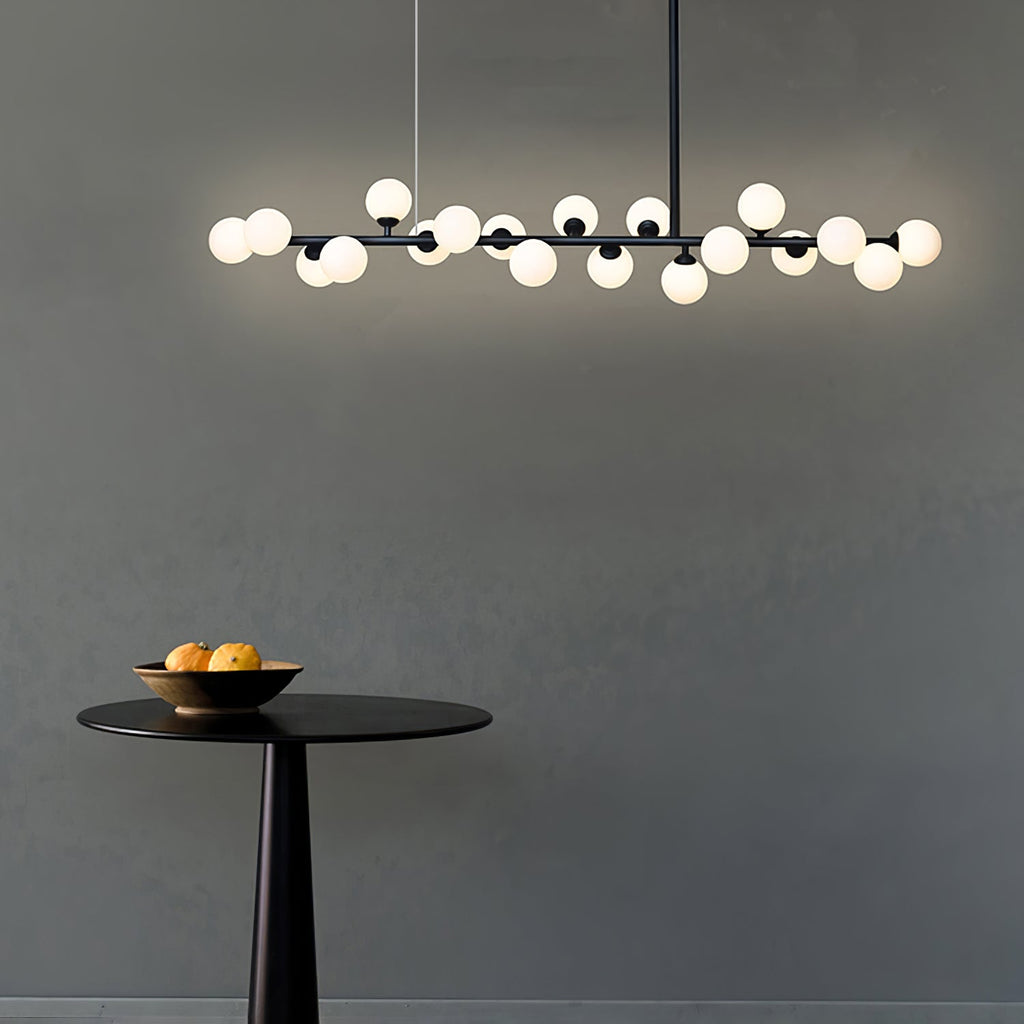 Lumiray Suspension Linéaire Noire Globe - Neutralighting
