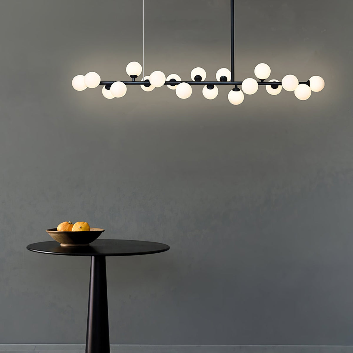 Lumiray Suspension Linéaire Noire Globe - Neutralighting