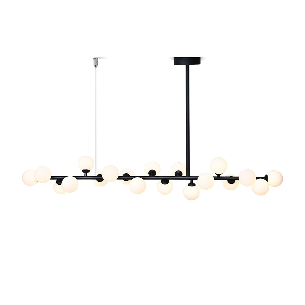 Lumiray Suspension Linéaire Noire Globe - Neutralighting