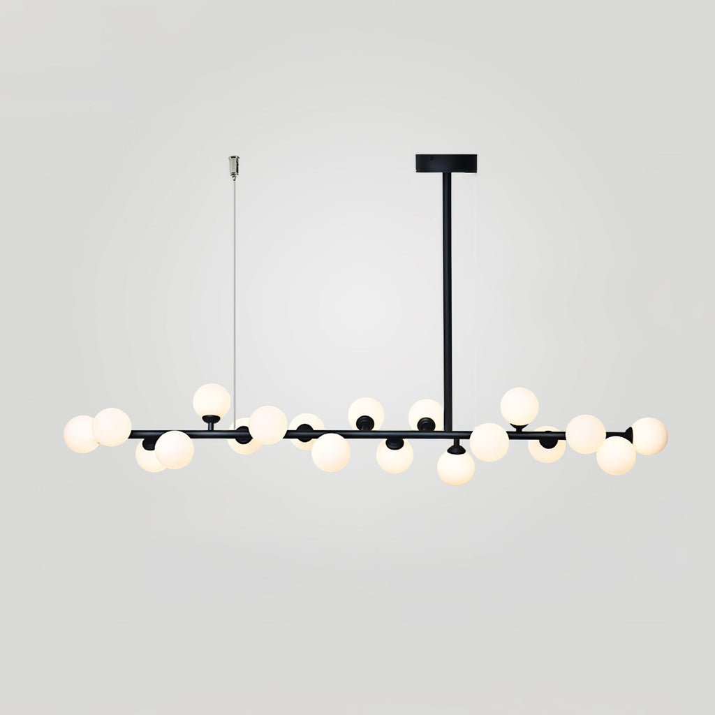 Lumiray Suspension Linéaire Noire Globe - Neutralighting