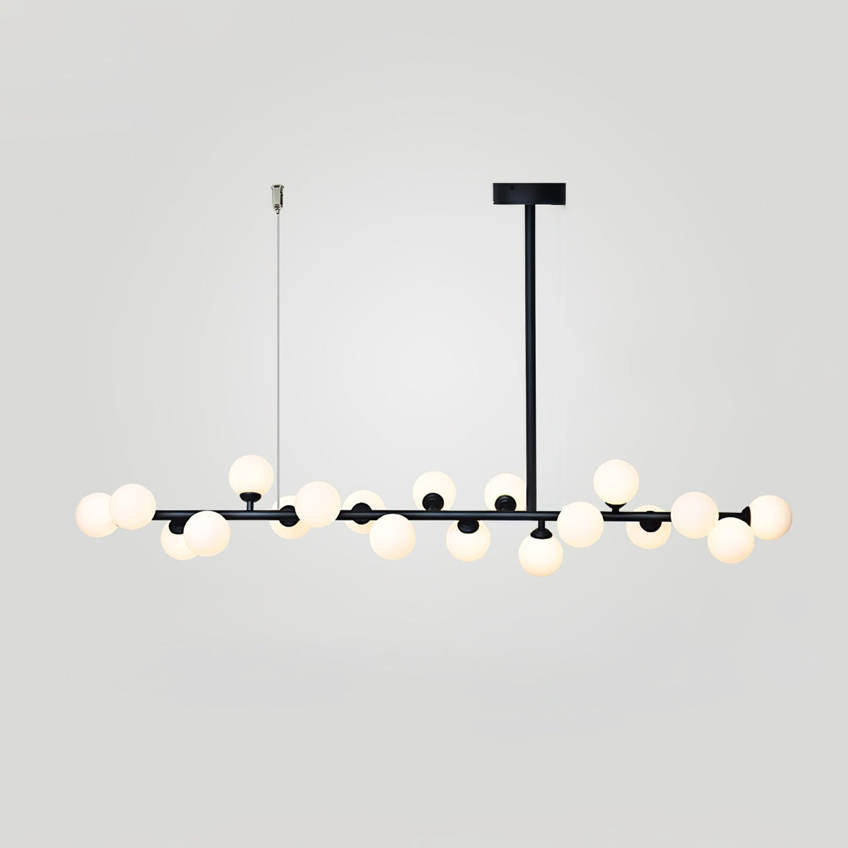Lumiray Suspension Linéaire Noire Globe - Neutralighting