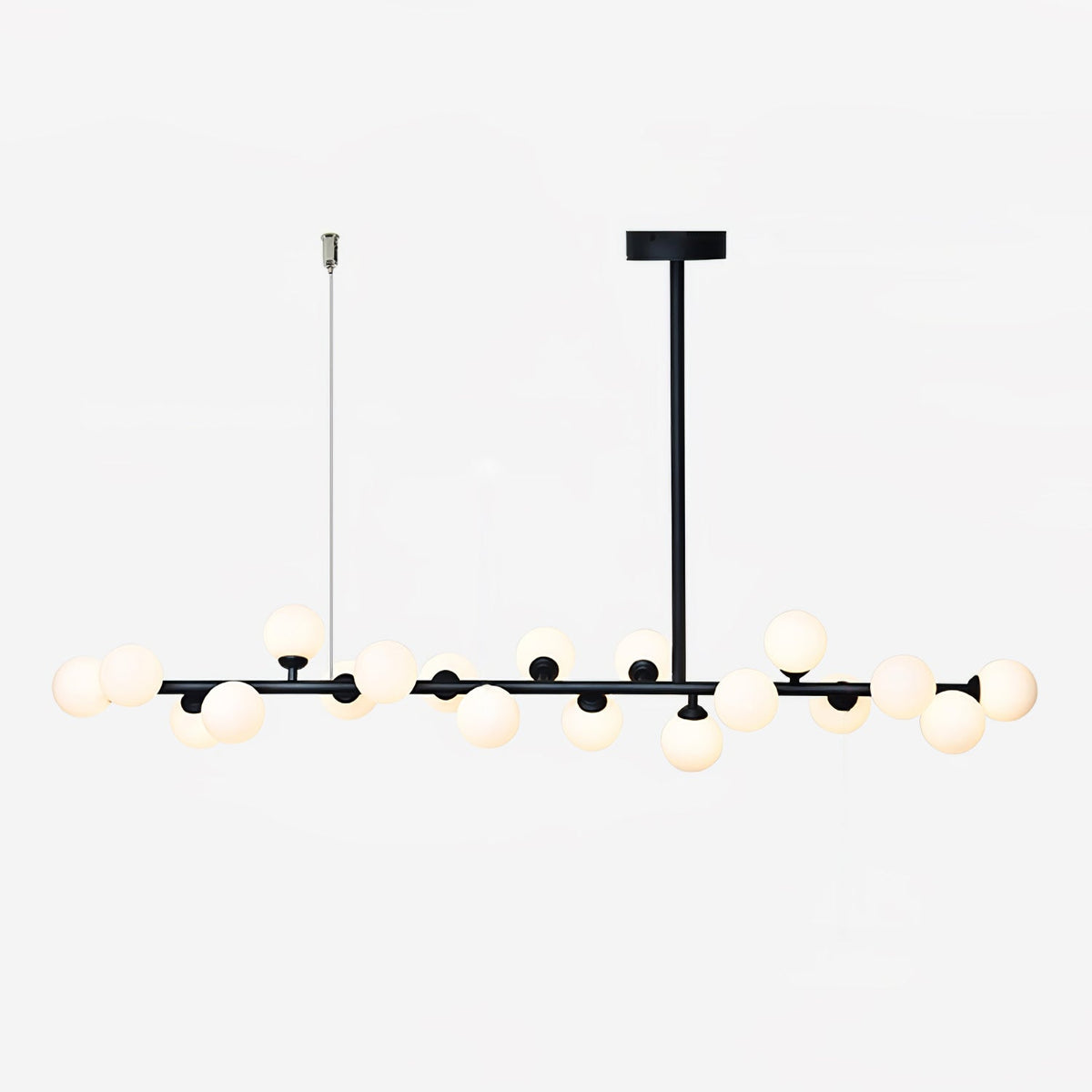 Lumiray Suspension Linéaire Noire Globe - Neutralighting