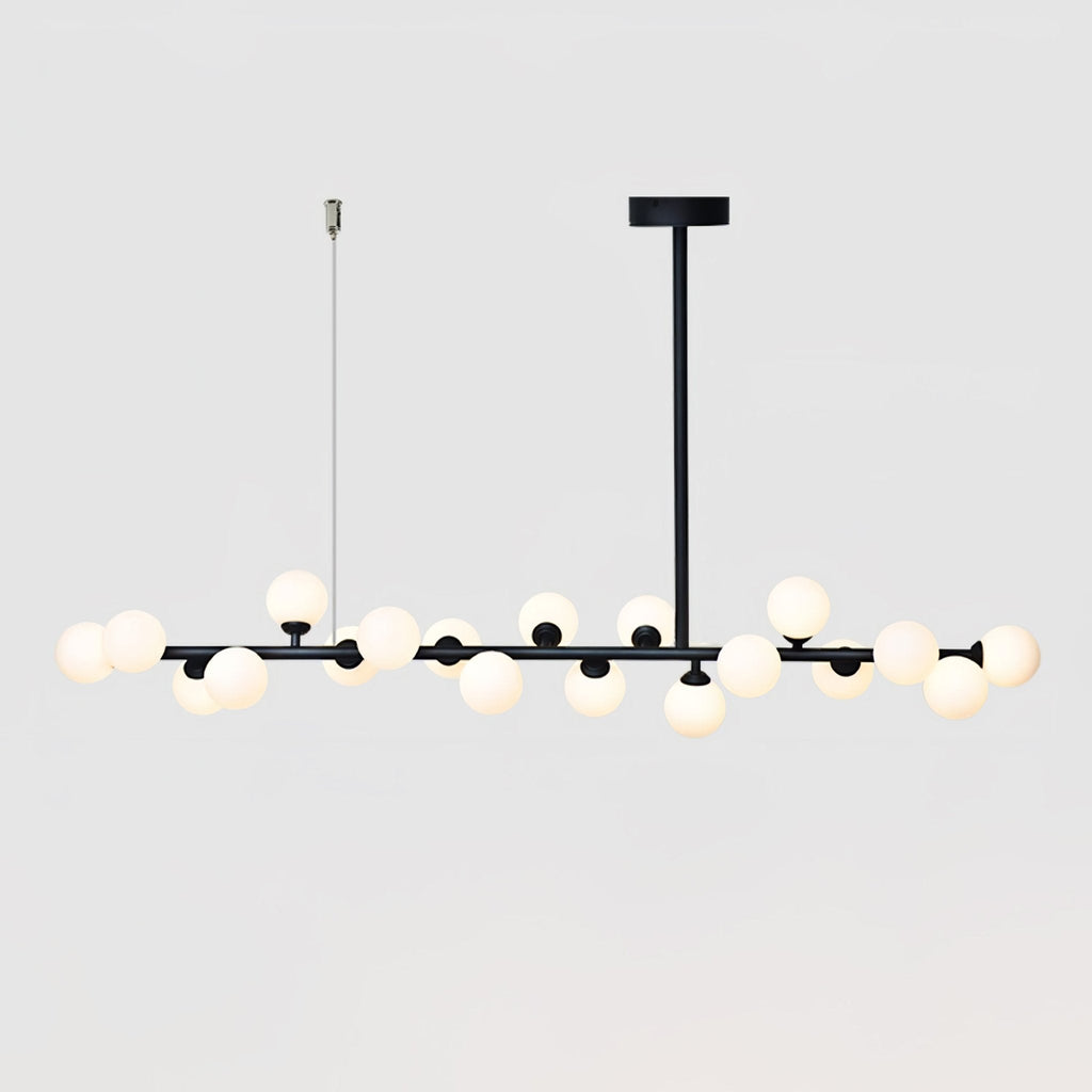 Lumiray Suspension Linéaire Noire Globe - Neutralighting