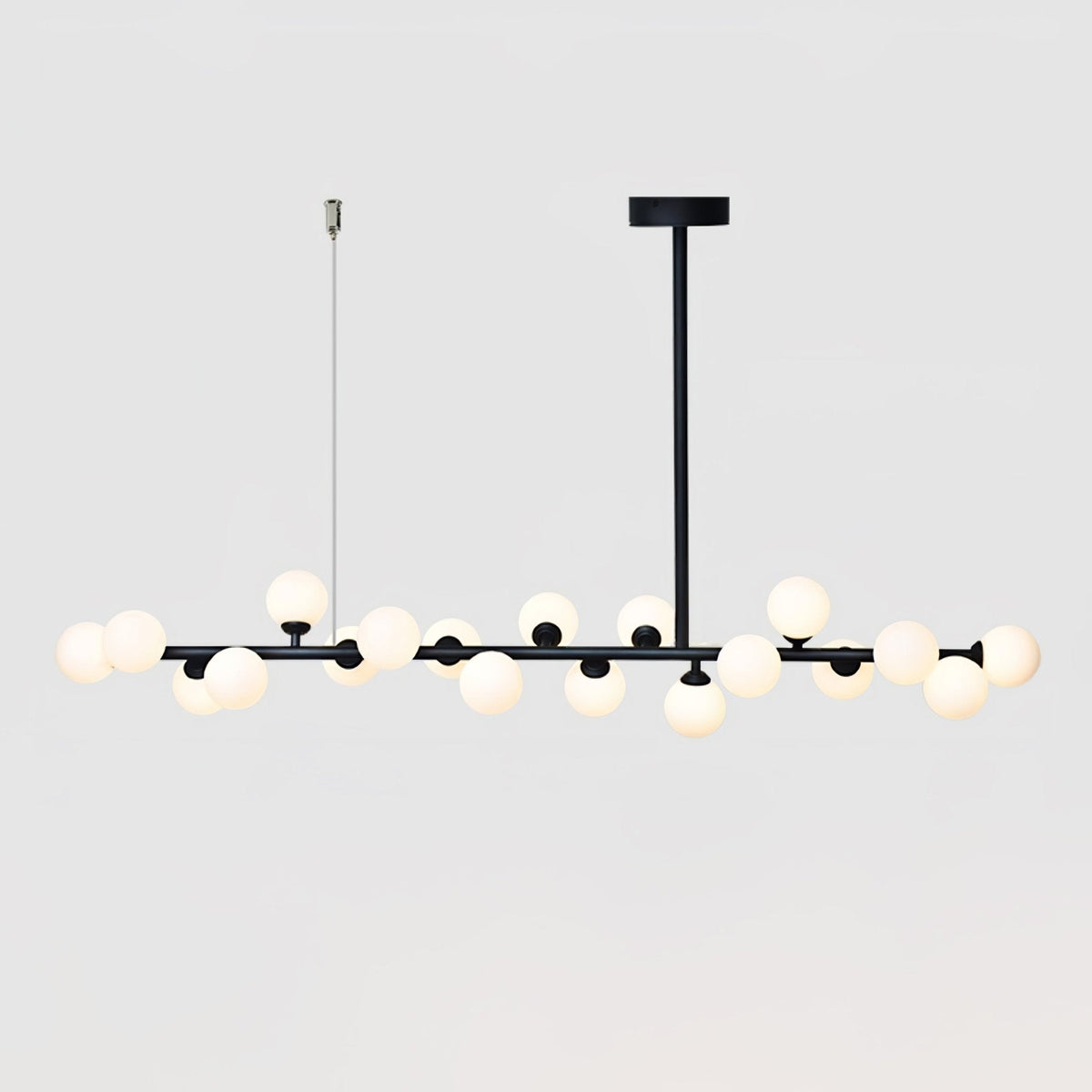 Lumiray Suspension Linéaire Noire Globe - Neutralighting