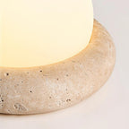 Riita Lampe de Table Mini Globe en Travertin Maga - Neutralighting