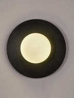 Godfrey Applique Murale Ronde Art Minimaliste en Laiton et Verre - Neutralighting