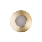 Godfrey Applique Murale Ronde Art Minimaliste en Laiton et Verre - Neutralighting
