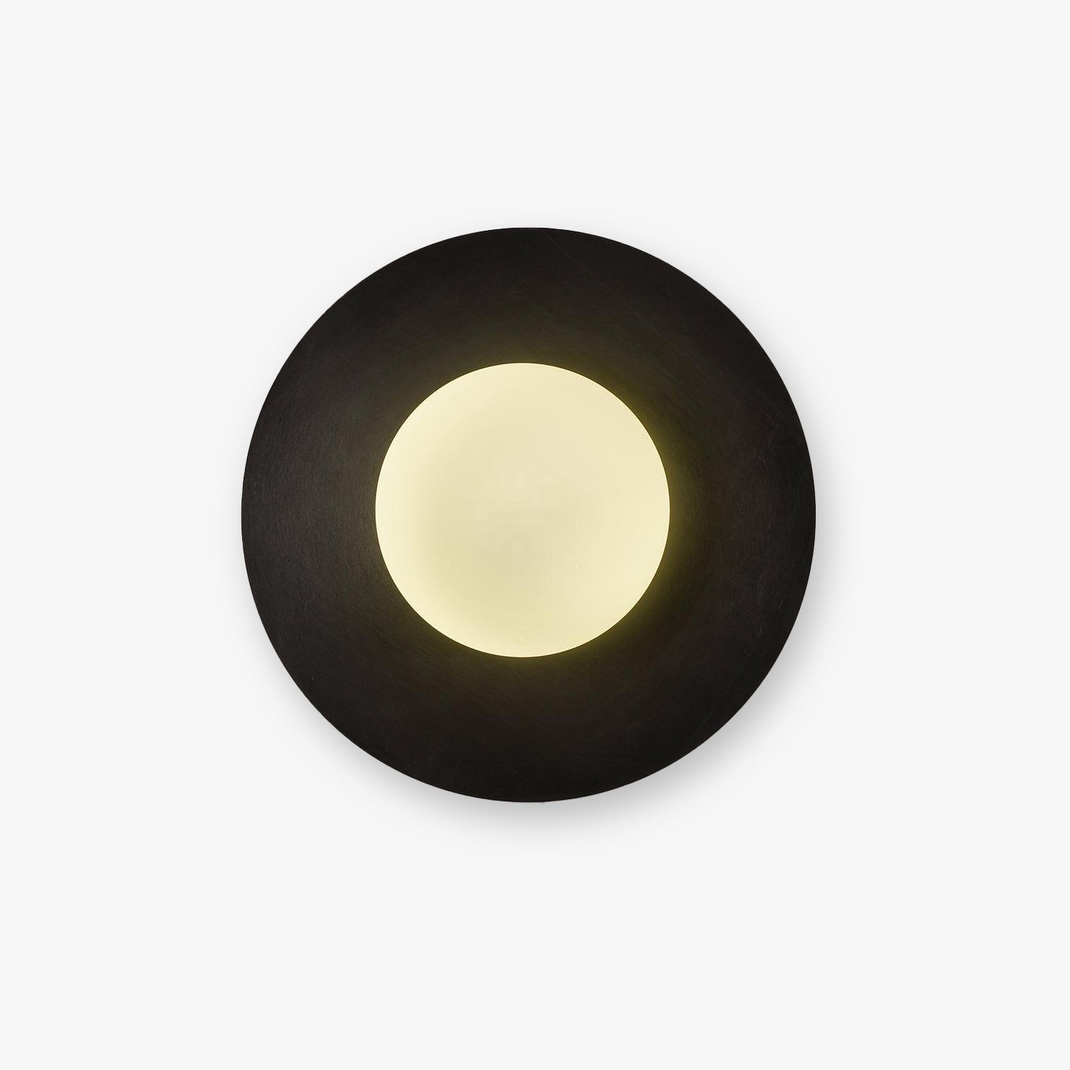 Godfrey Applique Murale Ronde Art Minimaliste en Laiton et Verre - Neutralighting