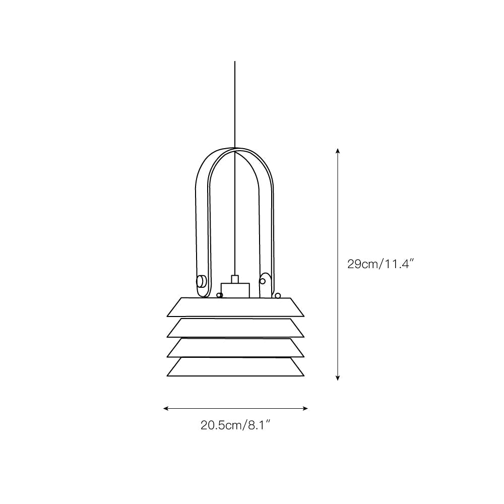 Eurtalia Suspension Lampe Lanternes Métal Art Minimaliste - Neutralighting