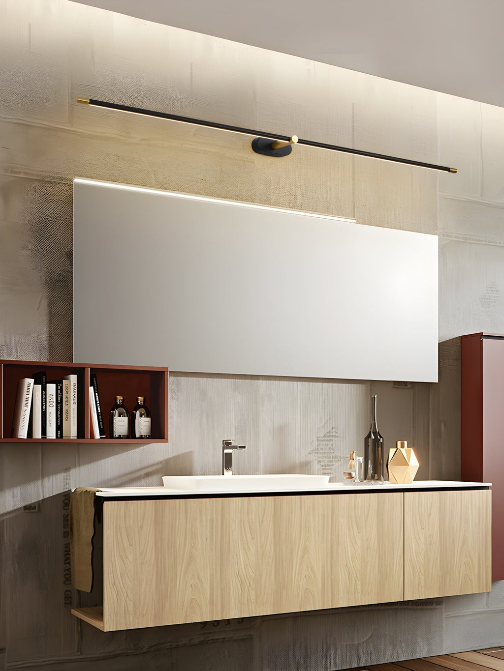 Lustra Applique Murale Linéaire Minimaliste Rechargeable - Neutralighting