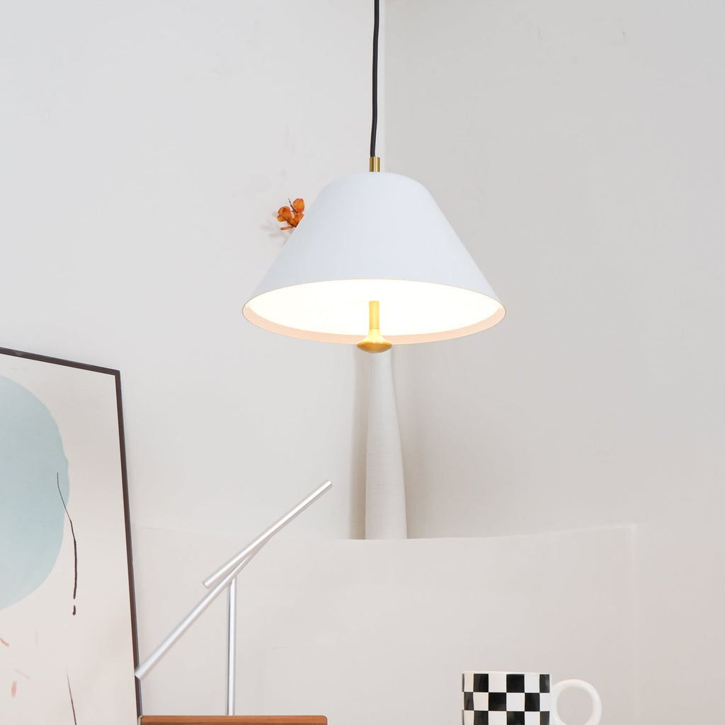Solara Suspension en Verre Cloche Laiton Minimaliste - Neutralighting