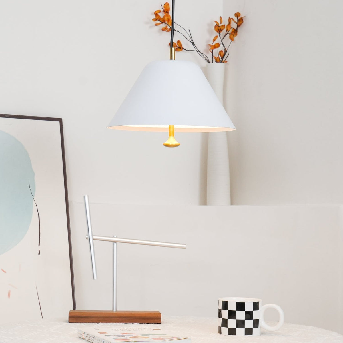 Solara Suspension en Verre Cloche Laiton Minimaliste - Neutralighting
