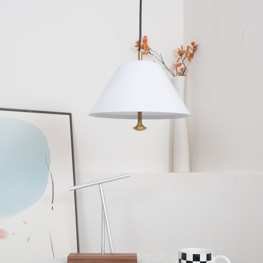 Solara Suspension en Verre Cloche Laiton Minimaliste - Neutralighting