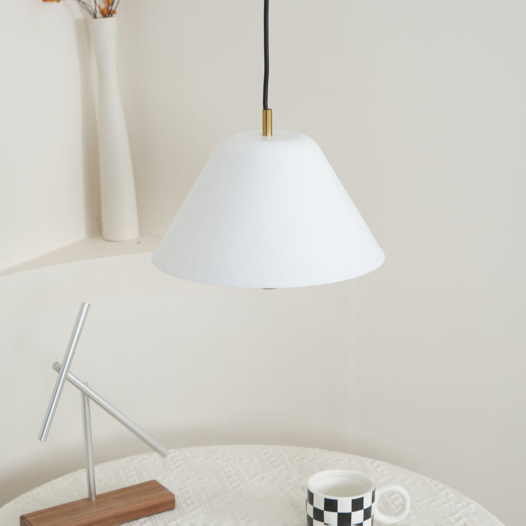Solara Suspension en Verre Cloche Laiton Minimaliste - Neutralighting