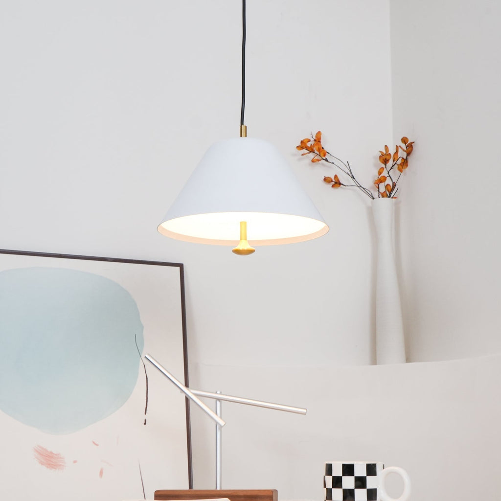 Solara Suspension en Verre Cloche Laiton Minimaliste - Neutralighting