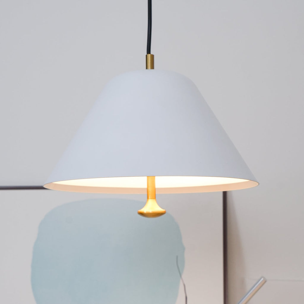 Solara Suspension en Verre Cloche Laiton Minimaliste - Neutralighting
