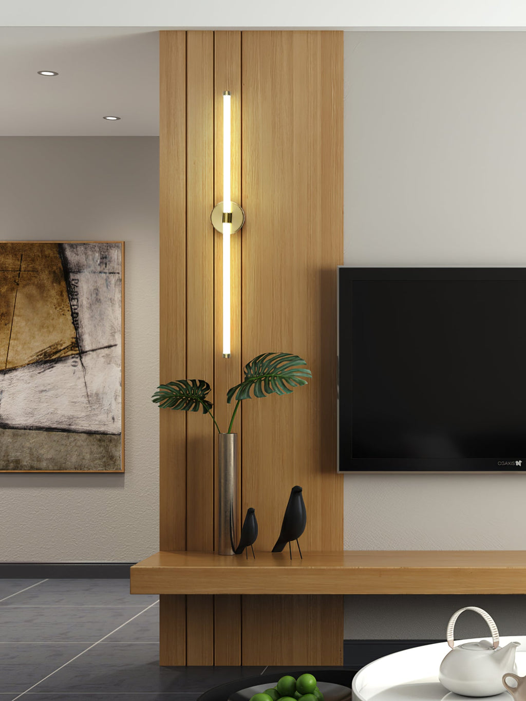 Cithayra Applique Murale Verticale Minimaliste - Neutralighting