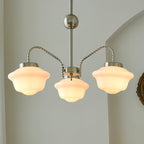 Curinel Chandelier Verre Chrome Vintage - Neutralighting