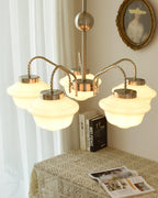 Curinel Chandelier Verre Chrome Vintage - Neutralighting