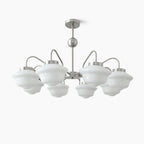 Curinel Chandelier Verre Chrome Vintage - Neutralighting