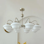Curinel Chandelier Verre Chrome Vintage - Neutralighting
