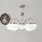Curinel Chandelier Verre Chrome Vintage - Neutralighting