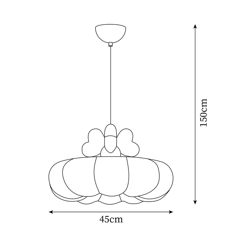 Minnie Lampe Suspendue Abat-jour Coquille en Forme de Cœur - Neutralighting