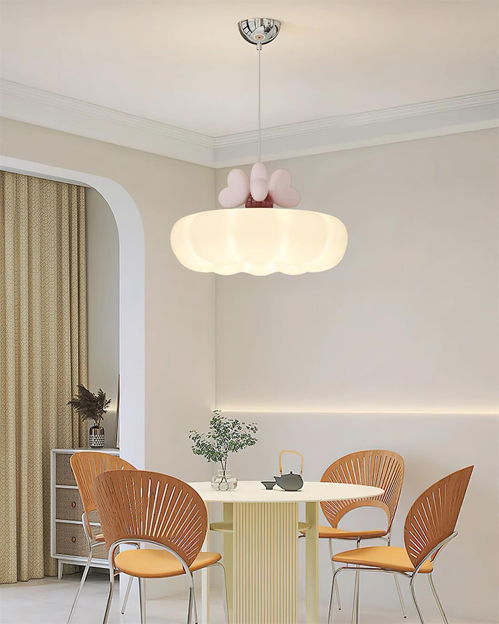 Minnie Lampe Suspendue Abat-jour Coquille en Forme de Cœur - Neutralighting