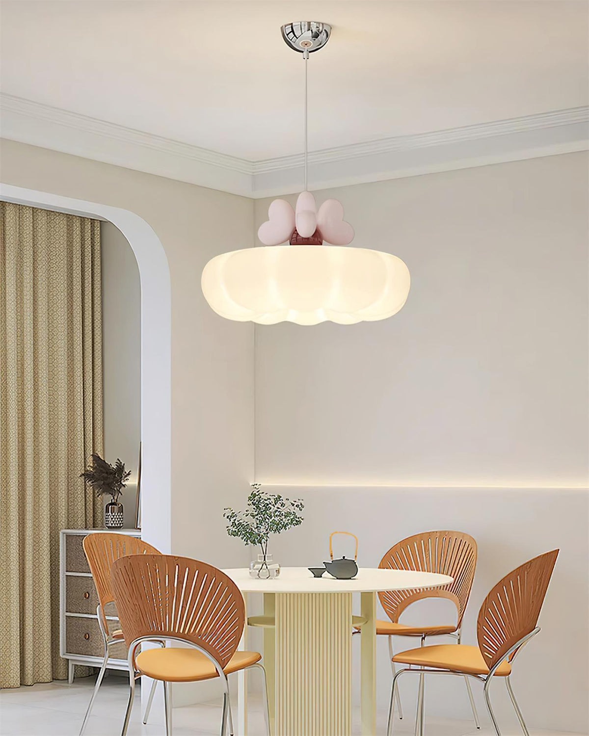 Minnie Lampe Suspendue Abat-jour Coquille en Forme de Cœur - Neutralighting