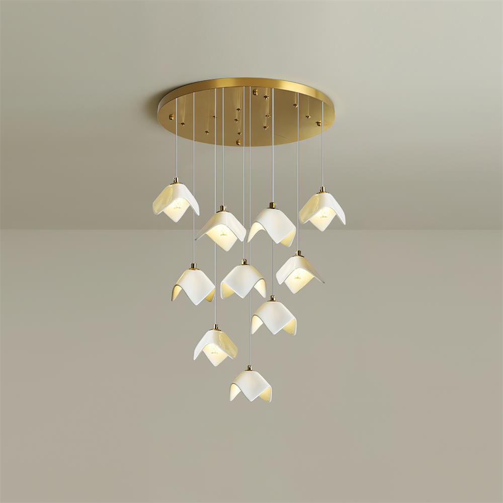 Mira Lustre Sculpture Florale Bloom - Neutralighting