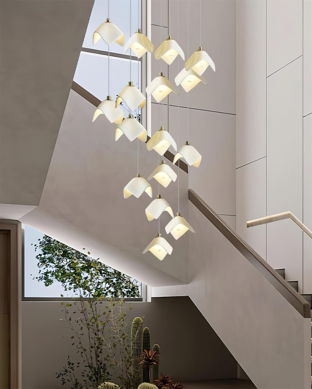 Mira Lustre Sculpture Florale Bloom - Neutralighting