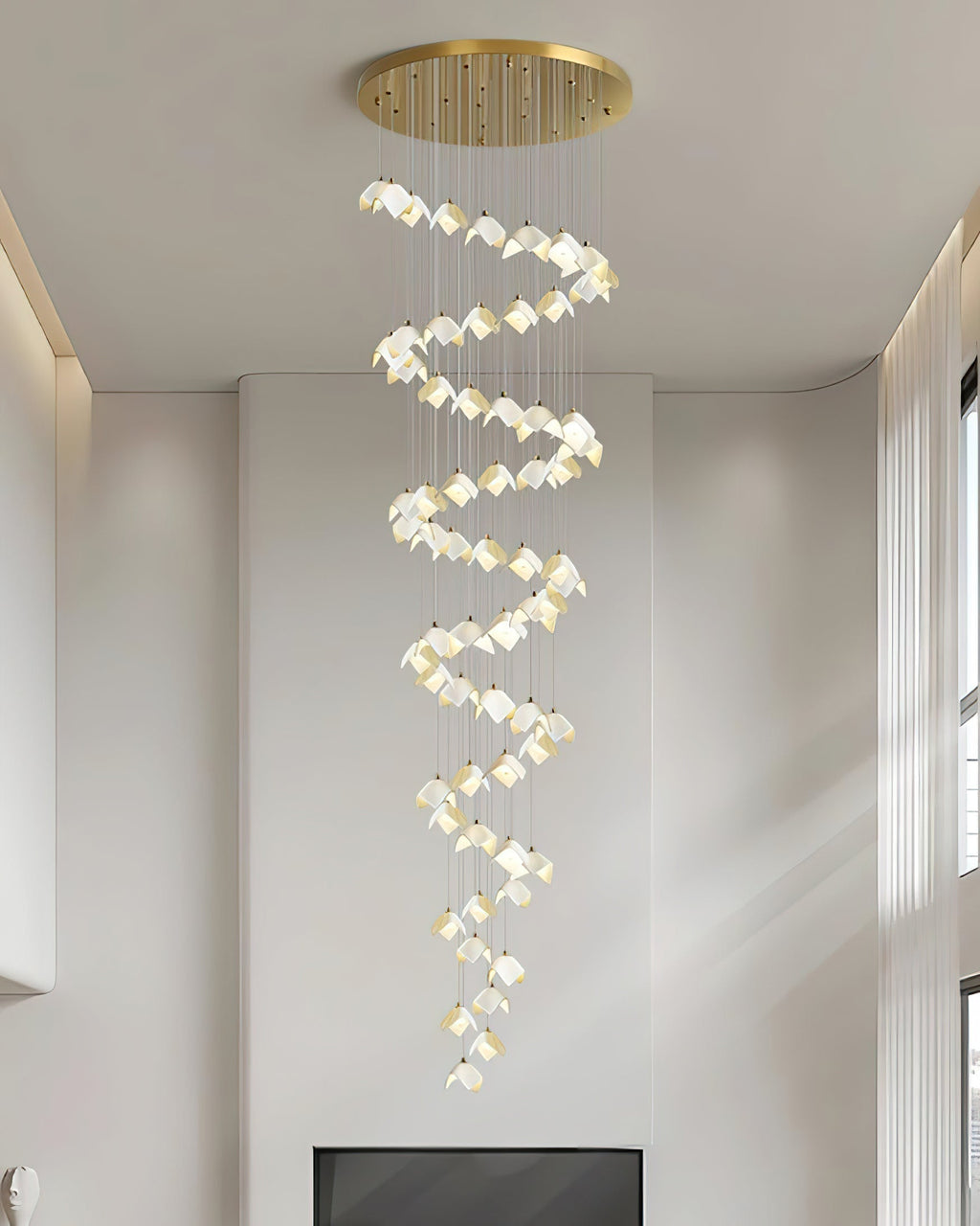 Mira Lustre Sculpture Florale Bloom - Neutralighting