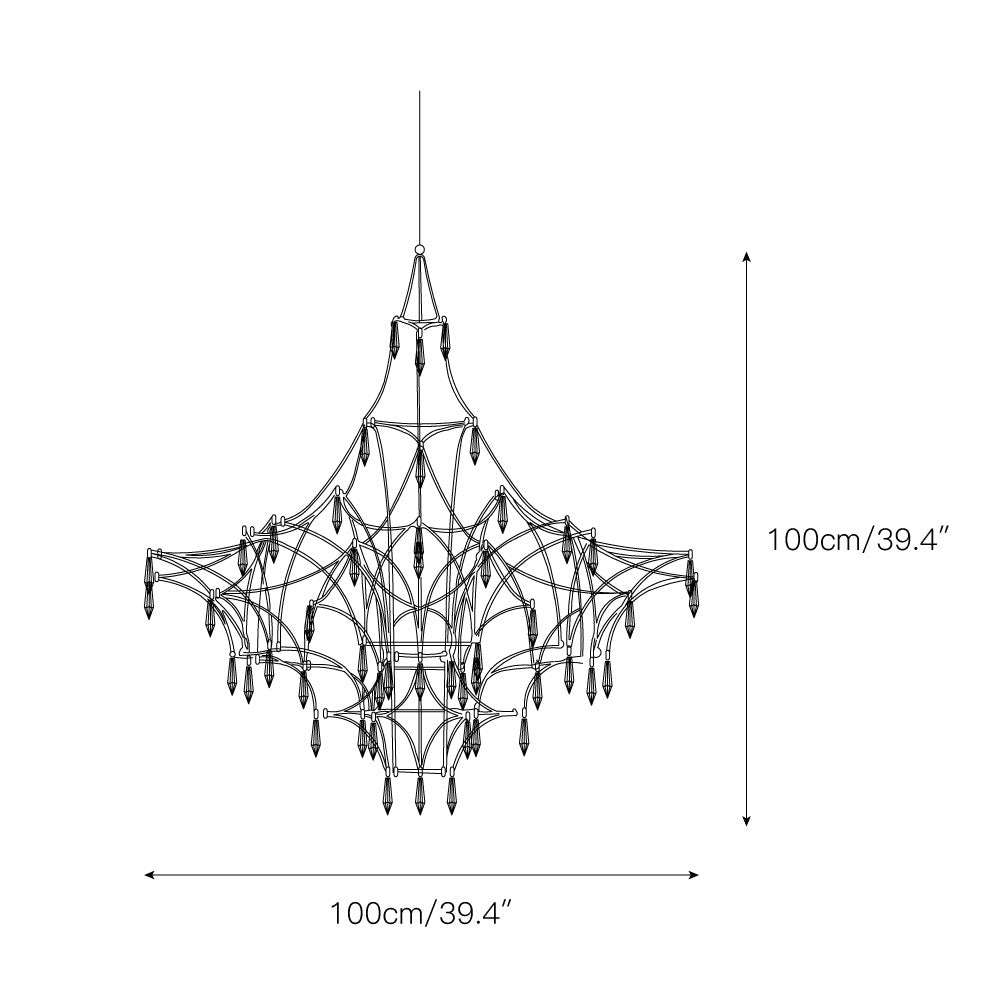 Allaeira Lustre Cristal Luxe Postmoderne - Neutralighting