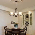 Nydorisra Chandelier Verre Floral Vintage Élégance - Neutralighting