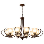 Nydorisra Chandelier Verre Floral Vintage Élégance - Neutralighting