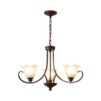 Nydorisra Chandelier Verre Floral Vintage Élégance - Neutralighting