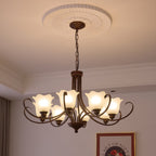 Nydorisra Chandelier Verre Floral Vintage Élégance - Neutralighting
